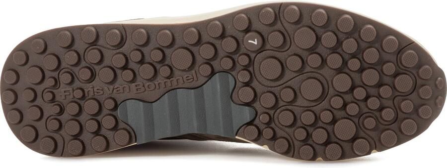 FLORIS VAN BOMMEL Lage Sneakers Heren Sfm-10236 De Tikker Textiel Bruin - Foto 5