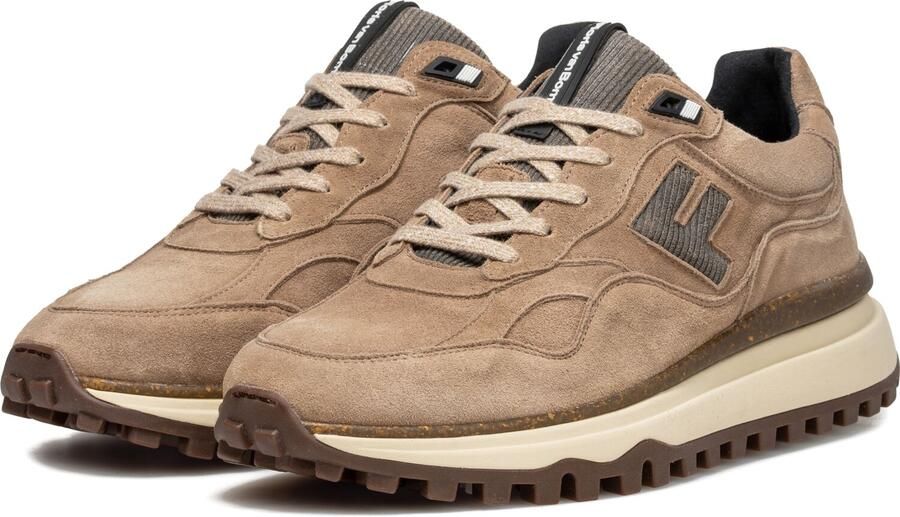 FLORIS VAN BOMMEL Lage Sneakers Heren Sfm-10238 De Grippper Suède Taupe
