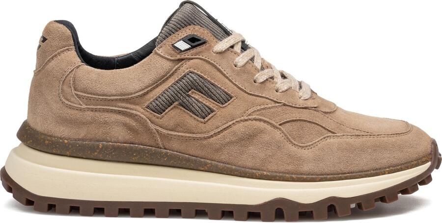 FLORIS VAN BOMMEL Lage Sneakers Heren Sfm-10238 De Grippper ⅔ Suède Taupe