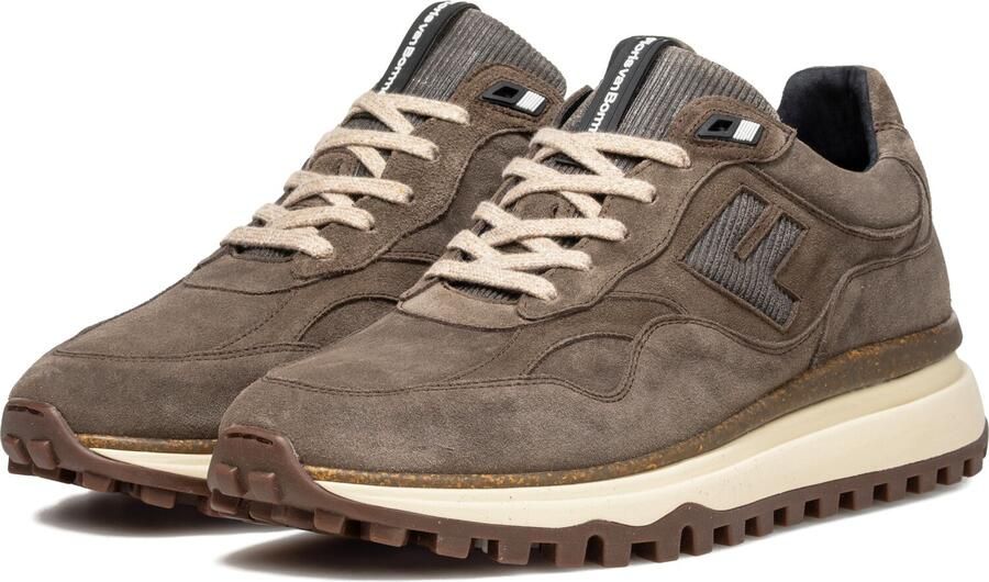 FLORIS VAN BOMMEL Lage Sneakers Heren Sfm-10238 De Grippper 43⅓ Bruin