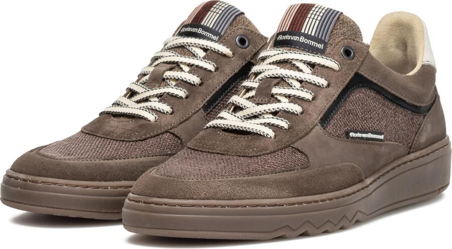 FLORIS VAN BOMMEL Lage Sneakers Heren Sfm-10256 De Kupster 44⅔ Textiel Bruin