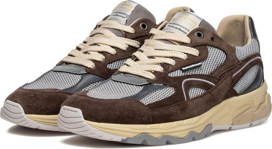 FLORIS VAN BOMMEL Lage Sneakers Heren Sfm-10258 De Rezer Bruin