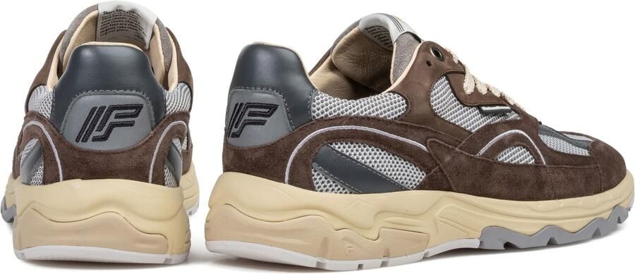 FLORIS VAN BOMMEL Lage Sneakers Heren Sfm-10258 De Rezer ⅔ Bruin - Foto 4