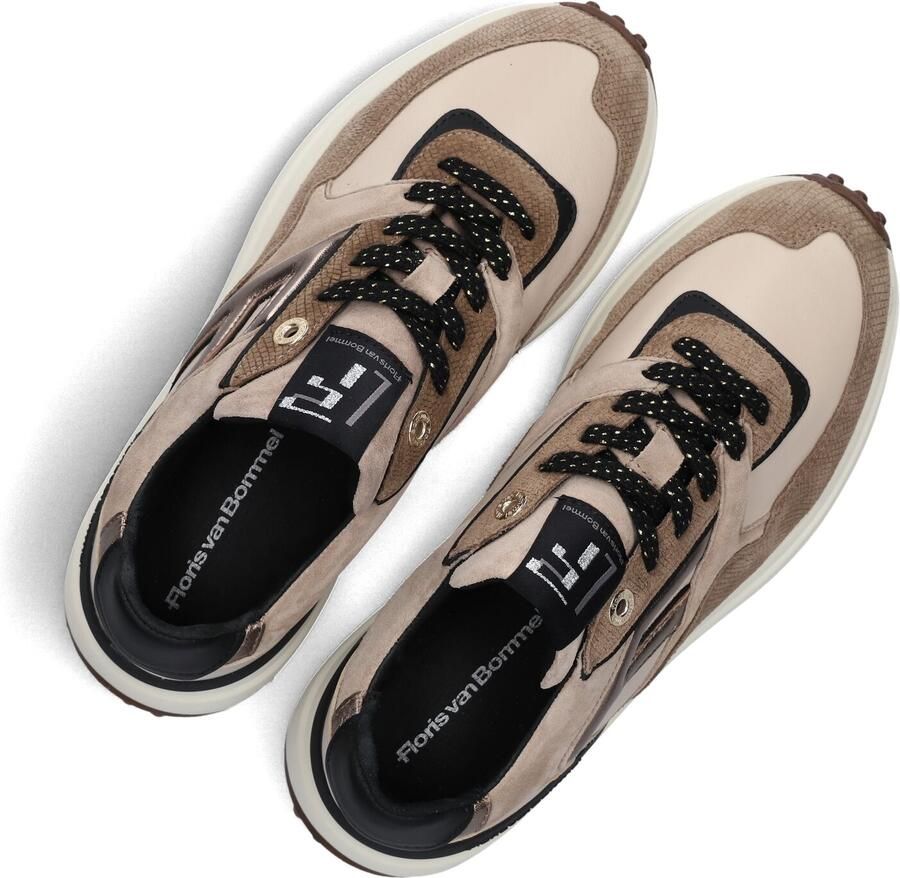 FLORIS VAN BOMMEL Lage Sneakers Dames Sfw-10128 Noppi Suède Taupe - Foto 3