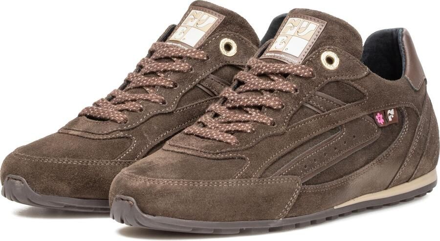 FLORIS VAN BOMMEL Lage Sneakers Dames Sfw-10150 Illvi Suède Taupe