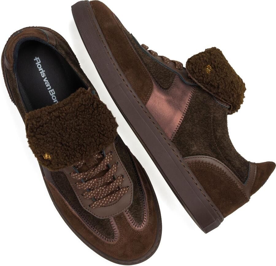 FLORIS VAN BOMMEL Lage Sneakers Dames Sfw-10166 Minni Suède Bruin - Foto 4