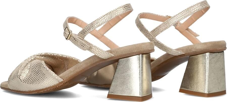 FLORIS VAN BOMMEL Sandalen met Hak Dames Sfw-90076 Cassi Maat: 36 Materiaal: Leer Kleur: Goudkleurig - Foto 4