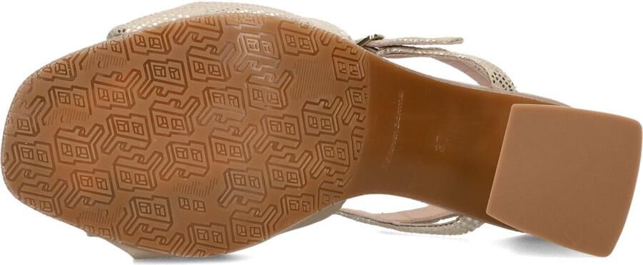 FLORIS VAN BOMMEL Sandalen met Hak Dames Sfw-90076 Cassi Maat: 36 Materiaal: Leer Kleur: Goudkleurig - Foto 5