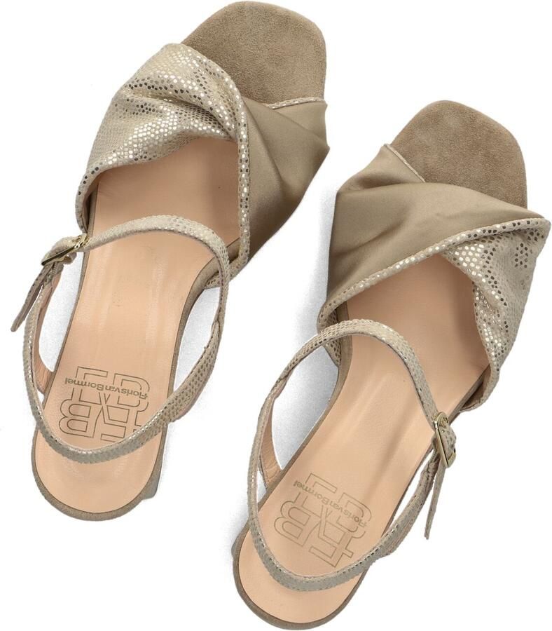 FLORIS VAN BOMMEL Sandalen met Hak Dames Sfw-90076 Cassi Maat: 36 Materiaal: Leer Kleur: Goudkleurig - Foto 2