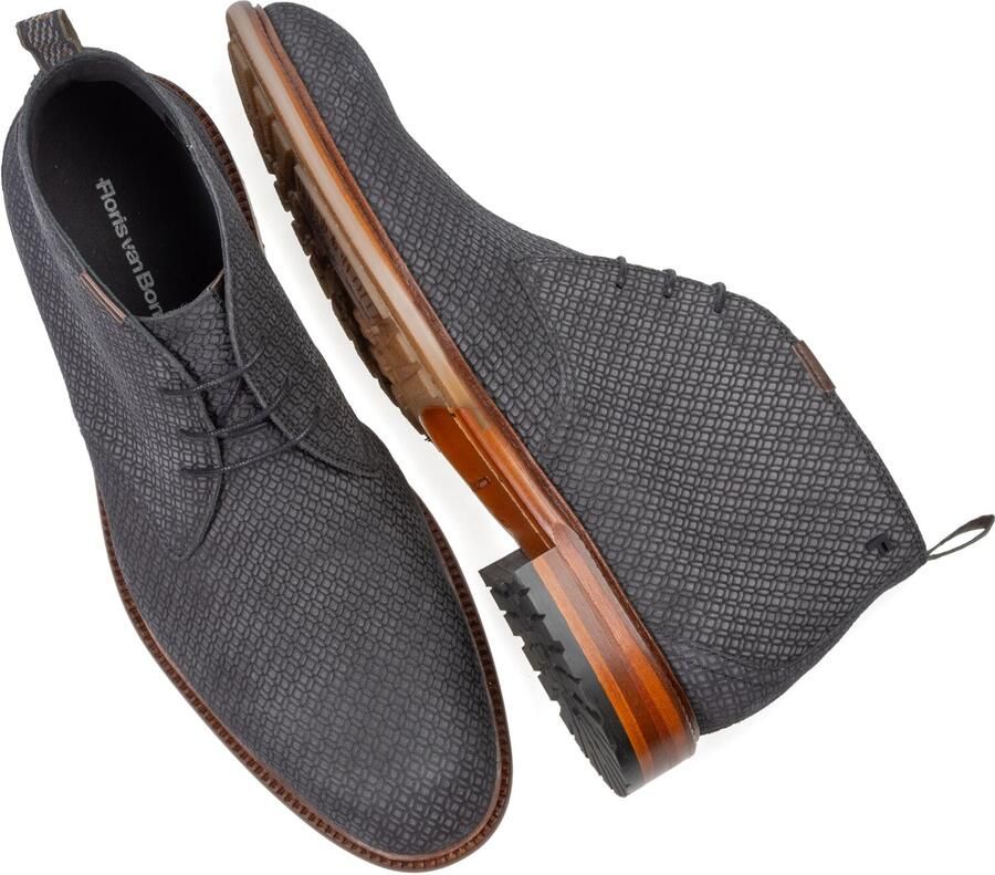 Floris van Bommel DE NORMER 01.20 Vrije tijd half-hoogHeren veterschoenHeren sneakers Zwart - Foto 2