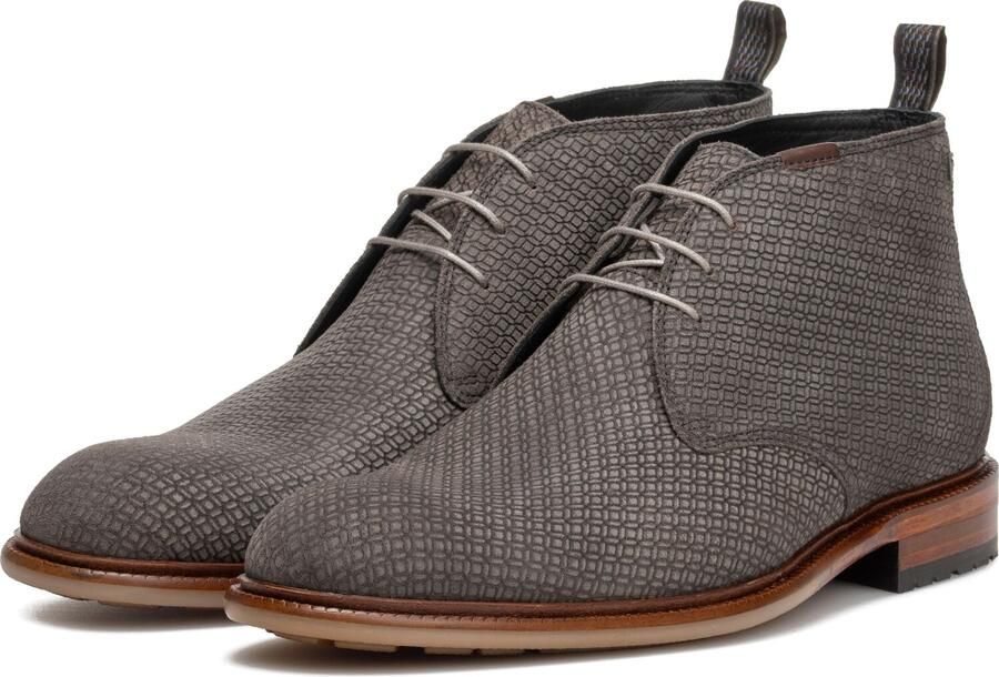 Floris van Bommel DE NORMER 01.21 Vrije tijd half-hoogHeren veterschoenHeren sneakers Grijs