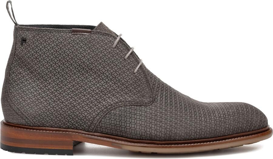 Floris van Bommel DE NORMER 01.21 Vrije tijd half-hoog Heren veterschoen Heren sneakers Grijs - Foto 3