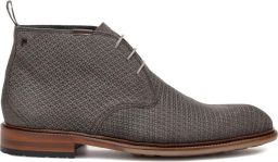 Floris van Bommel DE NORMER 01.21 Vrije tijd half-hoog Heren veterschoen Heren sneakers Grijs