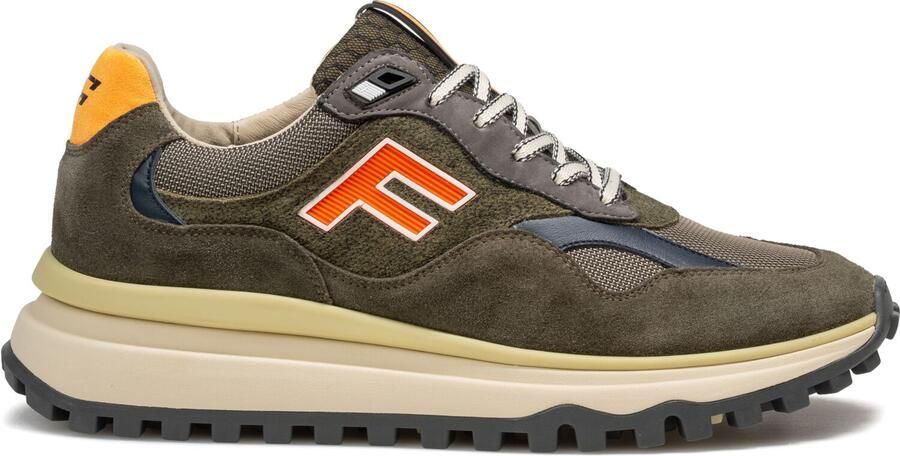 FLORIS VAN BOMMEL Lage Sneakers Heren Sfm-10238 De Gripper ⅔ Textiel Groen