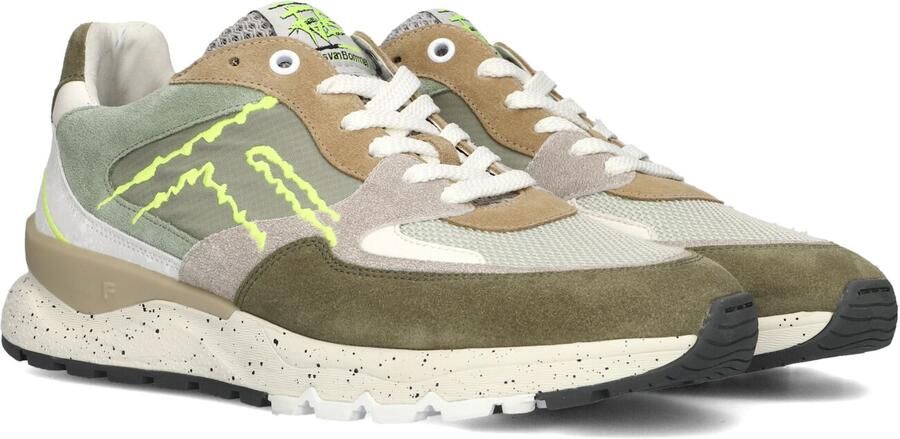 FLORIS VAN BOMMEL Lage Sneakers Heren Sfm-10243 De Treener Suède Groen