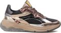 FLORIS VAN BOMMEL Lage Sneakers Dames Sfw-10141 Holli Leer Bronskleurig - Bruin