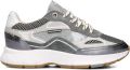 FLORIS VAN BOMMEL Lage Sneakers Dames Sfw-10101 Leer Zilverkleurig - Zilver