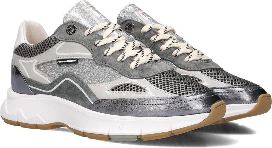 FLORIS VAN BOMMEL Lage Sneakers Dames Sfw-10101 Leer Zilverkleurig - Foto 2
