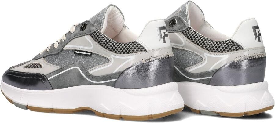 FLORIS VAN BOMMEL Lage Sneakers Dames Sfw-10101 Leer Zilverkleurig - Foto 5