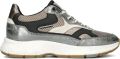 FLORIS VAN BOMMEL Lage Sneakers Dames Sfw-10133 Daysi Leer Zilverkleurig - Zilver