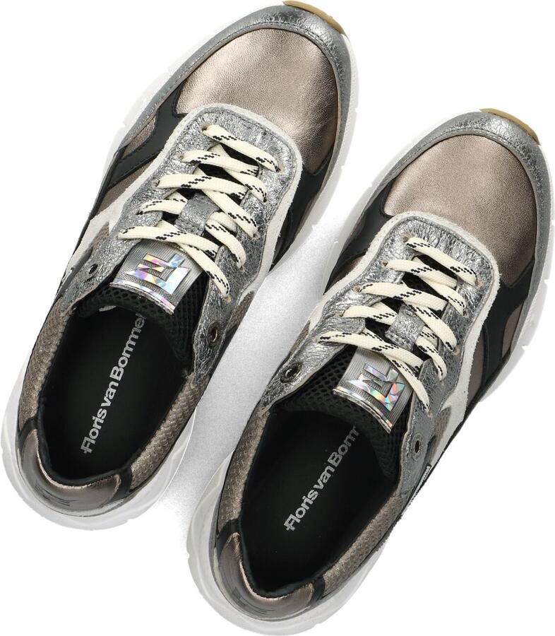 FLORIS VAN BOMMEL Lage Sneakers Dames Sfw-10133 Daysi Leer Zilverkleurig - Foto 5