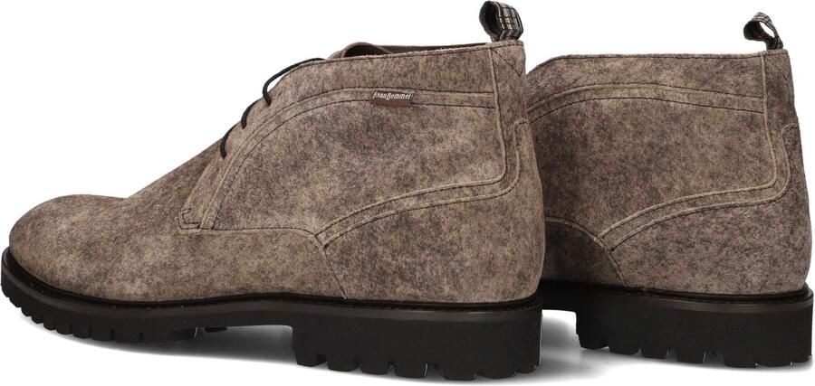 Floris van Bommel DE FLOTER 01.08 Vrije tijd half-hoog Heren veterschoen Heren sneakers Taupe - Foto 4