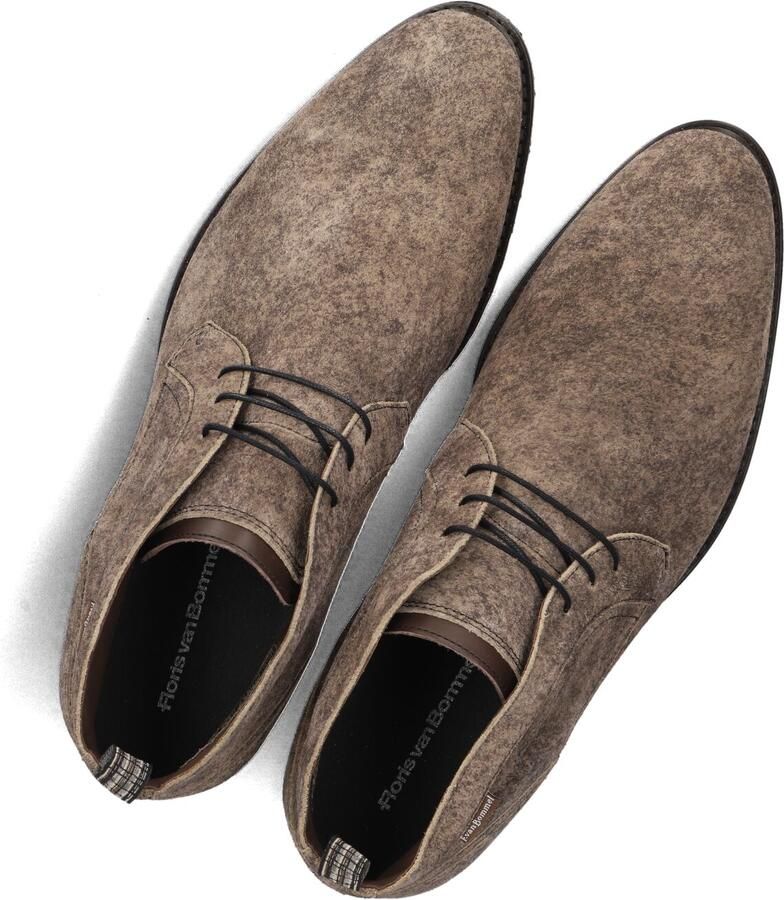 Floris van Bommel DE FLOTER 01.08 Vrije tijd half-hoog Heren veterschoen Heren sneakers Taupe - Foto 2