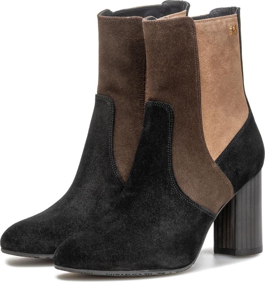 Floris van Bommel Sfw-50075 Kaci Enkellaarsjes Enkelboots met rits Dames Zwart