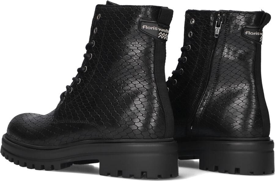 FLORIS VAN BOMMEL Enkellaarsjes Dames Wonki 04.21 Maat: 37 Materiaal: Leer Kleur: Zwart - Foto 4