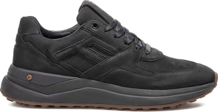 FLORIS VAN BOMMEL Lage Sneakers Heren Sfm-10269 De Trikker Nubuck Zwart - Foto 3