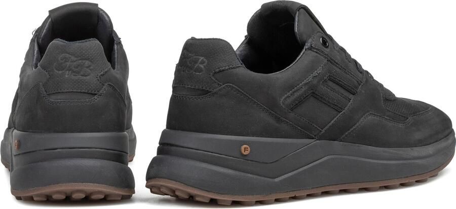 FLORIS VAN BOMMEL Lage Sneakers Heren Sfm-10269 De Trikker Nubuck Zwart - Foto 4