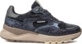 FLORIS VAN BOMMEL Lage Sneakers Dames Sfw-10164 Treni Textiel Zwart - Blauw
