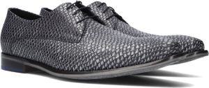 Floris van Bommel Veterschoen Floris Dressed DarkGrey Printed Leather SFM 30261 31 01