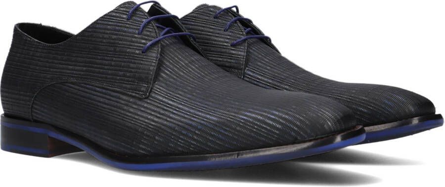 FLORIS VAN BOMMEL Nette Schoenen Heren Sfm-30336 De Stapper Maat: 45⅓ Materiaal: Leer Kleur: Blauw