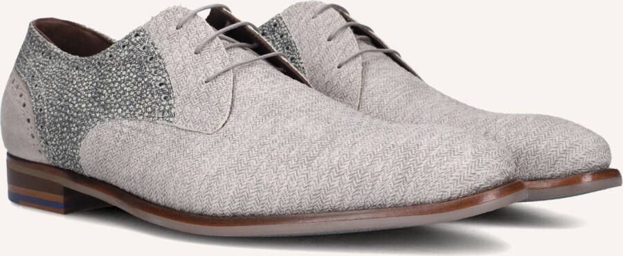 FLORIS VAN BOMMEL Nette Schoenen Heren Sfm-30361 De Stapper Maat: 42⅔ Materiaal: Leer Kleur: Grijs