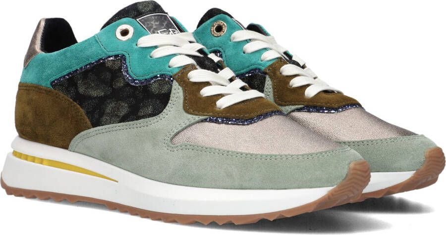 FLORIS VAN BOMMEL Lage Sneakers Dames Sfw-10093 Maat: 37 5 Materiaal: Suède Kleur: Groen