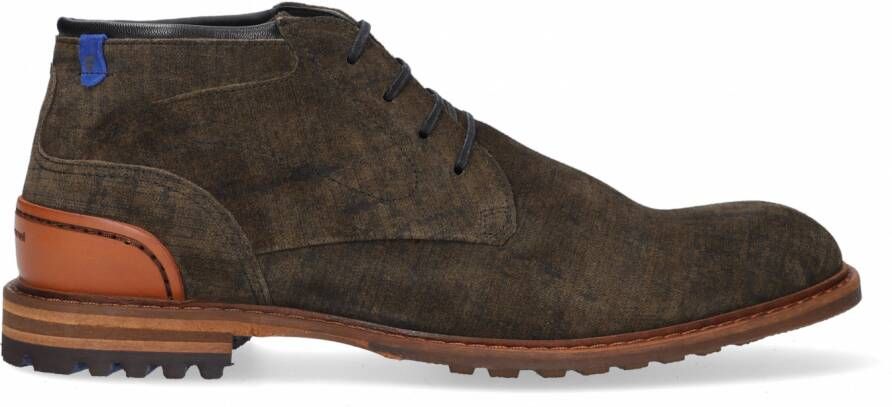 Floris van bommel Crepi 20102 Dark Green H Wijdte Veter boots