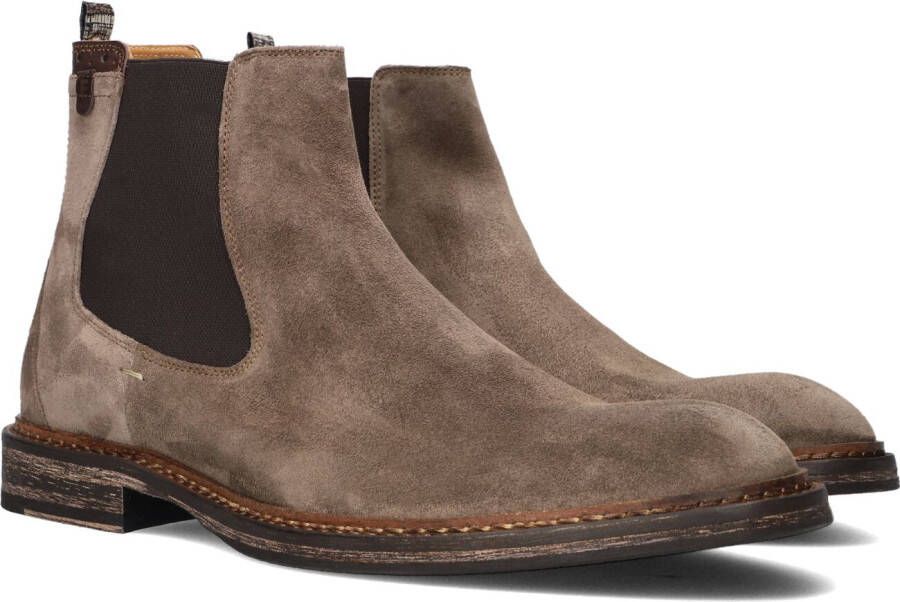 FLORIS VAN BOMMEL Chelsea Boots Heren Sfm-60048 Maat: 42 Materiaal: Suède Kleur: Taupe