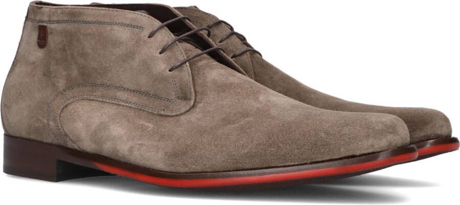 FLORIS VAN BOMMEL Taupe Veterschoenen Sfm-50148