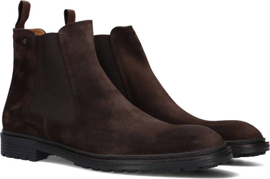 Van Bommel Chelsea boots Heren Boots Laarzen Herenschoenen Suède SBM-60004 Bruin