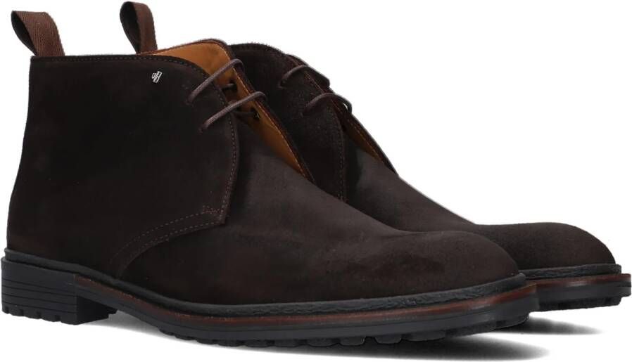 Van Bommel Floris van Floris Veterboots Heren Boots Laarzen Herenschoenen Suède SBM-50007 Bruin