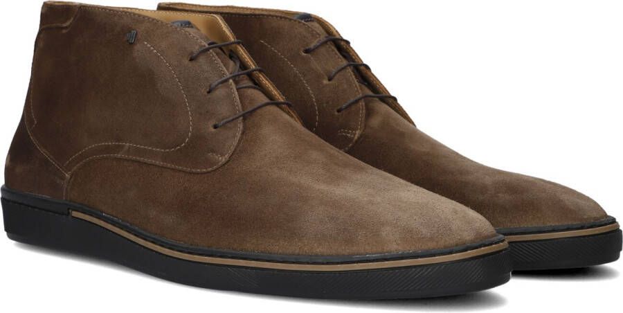 VAN BOMMEL Veterschoenen Heren Sbm-50036 Maat: 46 Materiaal: Suède Kleur: Cognac