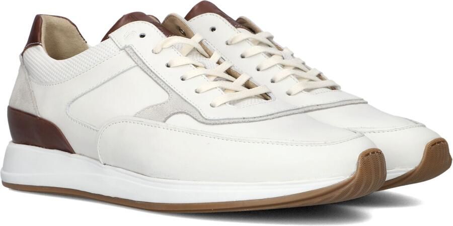 VAN BOMMEL Lage Sneakers Heren Sbm-10020 Libra 41 5 Leer Wit
