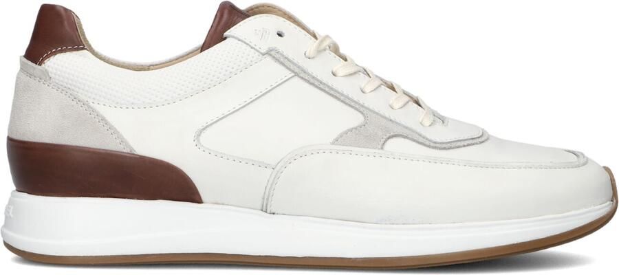 VAN BOMMEL Lage Sneakers Heren Sbm-10020 Libra Leer Wit