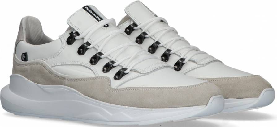 Floris van Bommel Mannen Leren Lage sneakers / Herenschoenen 16281 Wit -  Schoenen.nl