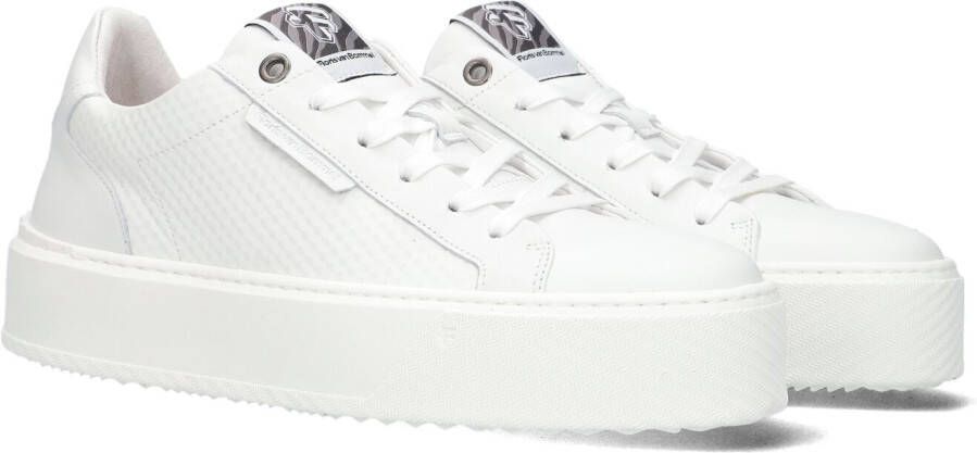 Floris van Floris van Bommel van Floris van Bommel Sneakers Dames Lage sneakers Damesschoenen Leer SFW-10106 Wit