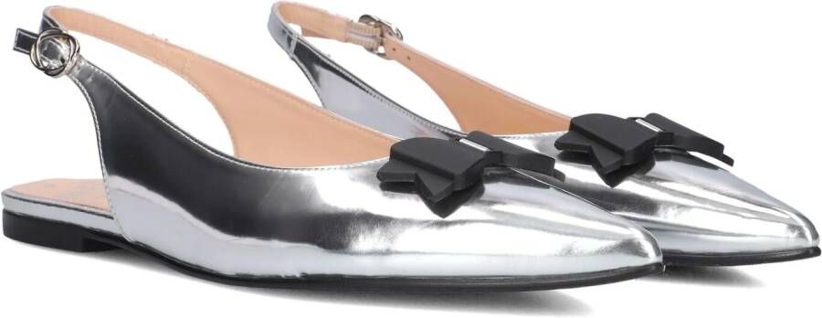 FLORIS VAN BOMMEL Slingbacks Dames Sfw-40050 Maat: 37 Materiaal: Leer Kleur: Zilver