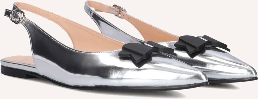 FLORIS VAN BOMMEL Slingbacks Dames Sfw-40050 Maat: 37 Materiaal: Leer Kleur: Zilver