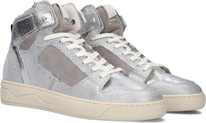 Floris van Bommel Sfw 10077 Hoge sneakers Leren Sneaker Dames Zilver