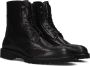 FLORIS VAN BOMMEL Veterboots Dames Selsi 02.00 Maat: 36 Materiaal: Leer Kleur: Zwart - Thumbnail 1